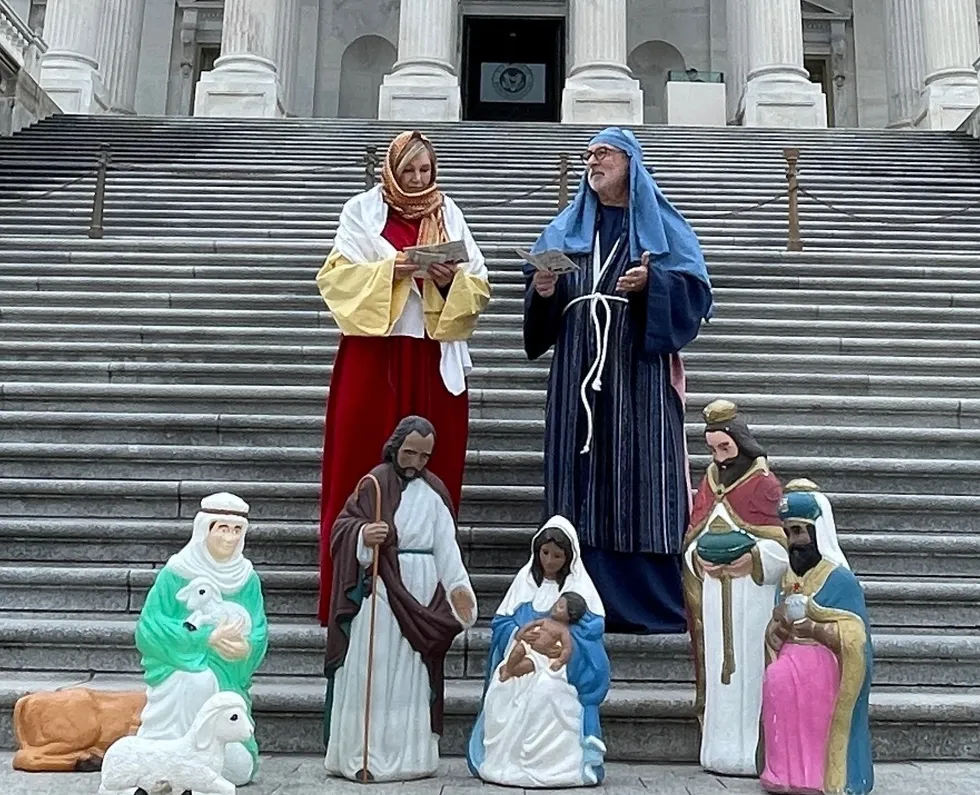 Blaze News original: Christian fighting for free speech scores major victory, displays Nativity scene on US Capitol steps