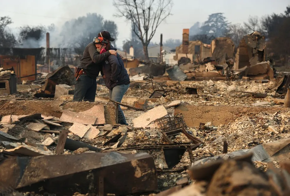 Christian family shows remarkable faith while standing on ashes of home destroyed in wildfire: 'We choose to trust'