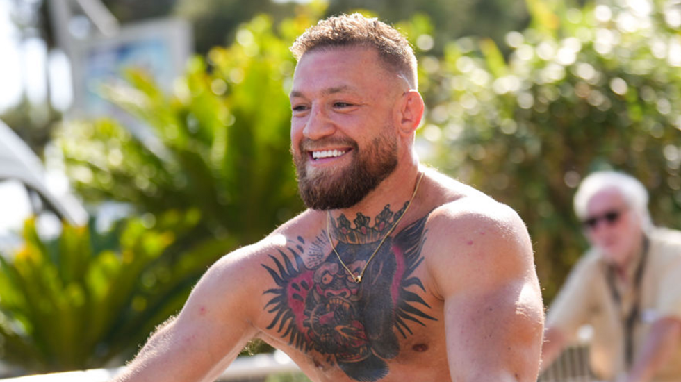 Conor McGregor brutally roundhouse-kicks soccer player in the ribs while playing for his pub's team