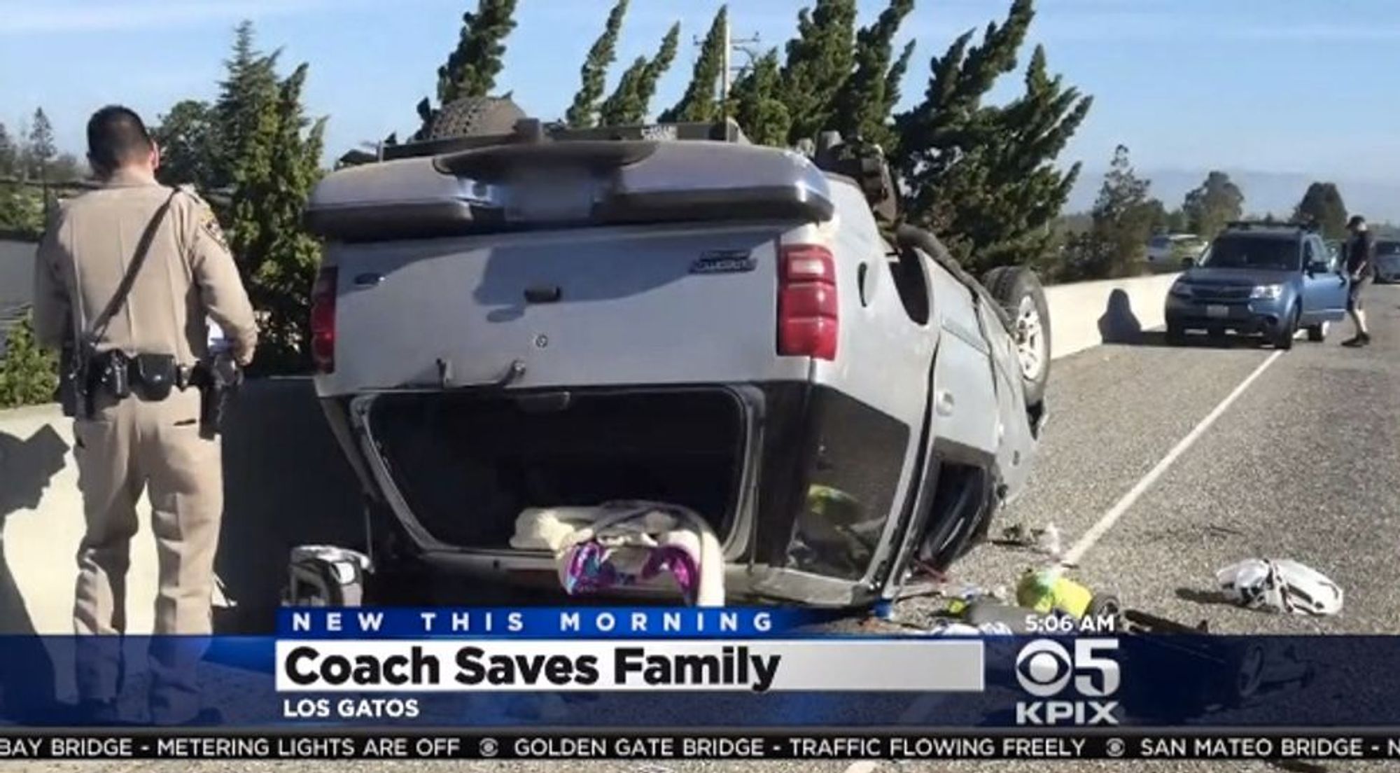 CrossFit Coach Scales 25Foot Wall to Get on Freeway and Save Family’s