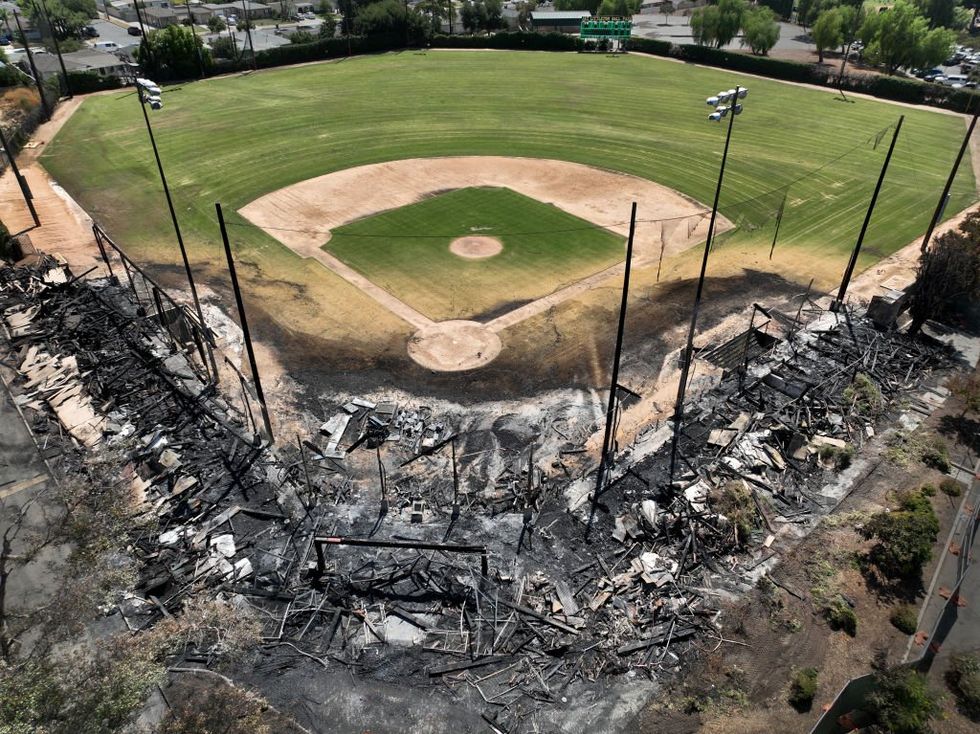 Historic 'A League of Their Own' ballpark burns down amid rampant homelessness: 'It's just fallen in disarray'