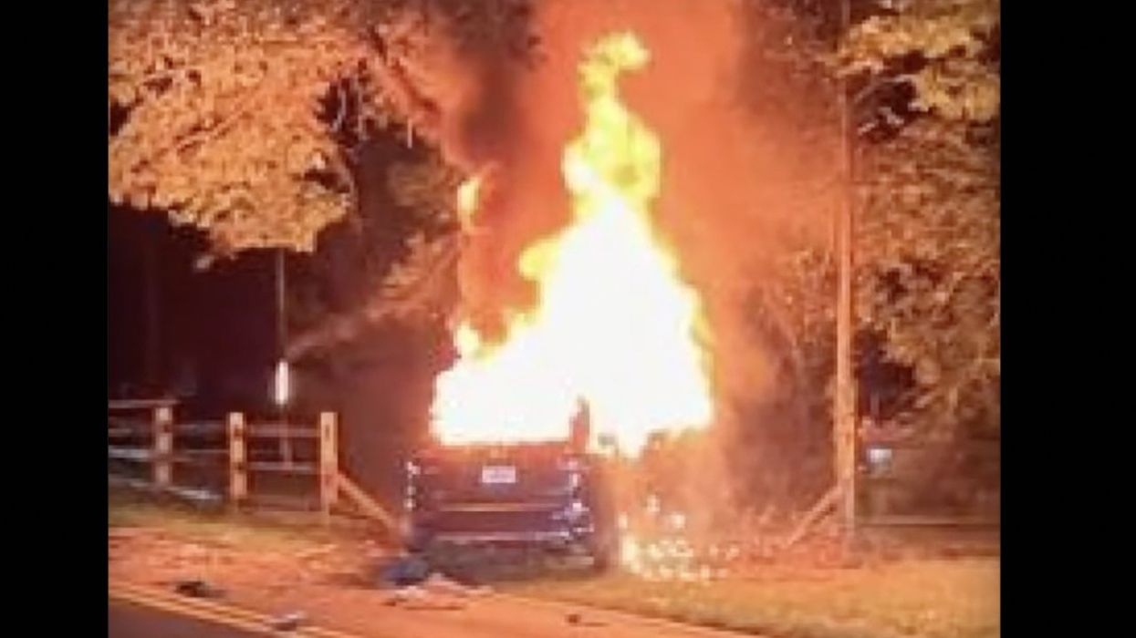 Vehicle stolen in armed carjacking crashes into tree, bursts into flames, kills all 4 teens inside; 2 were cousins who aunt says were picked up, likely didn't know about crime