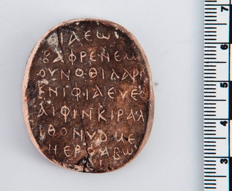 Archeologists Find Centuries-Old Amulet in Cyprus, But It's the 59-Letter Inscription That's Special