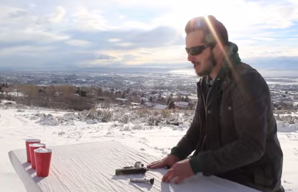 You Know the 'Cups' Song? Watch a Utah Musician Perform His Own Version -- With Guns.