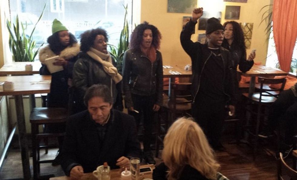 Black Brunch' Restaurant Protesters Disrupt 'White Spaces' in NYC, Oakland