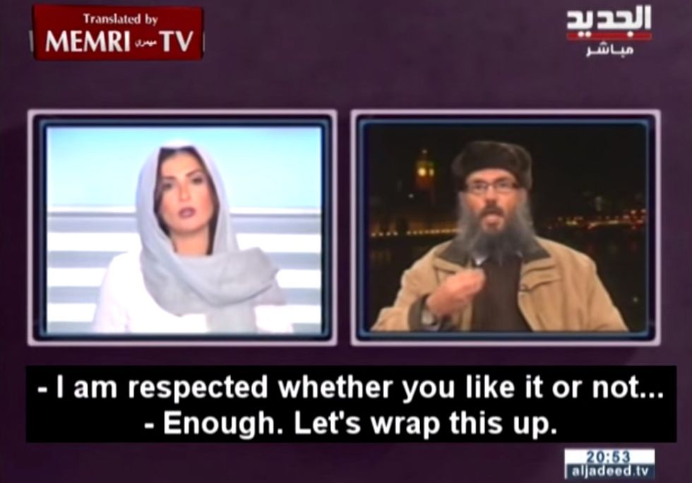 Watch Female News Anchor Put Islamist Scholar in His Place Live on the Air: 'You Are a Woman…\