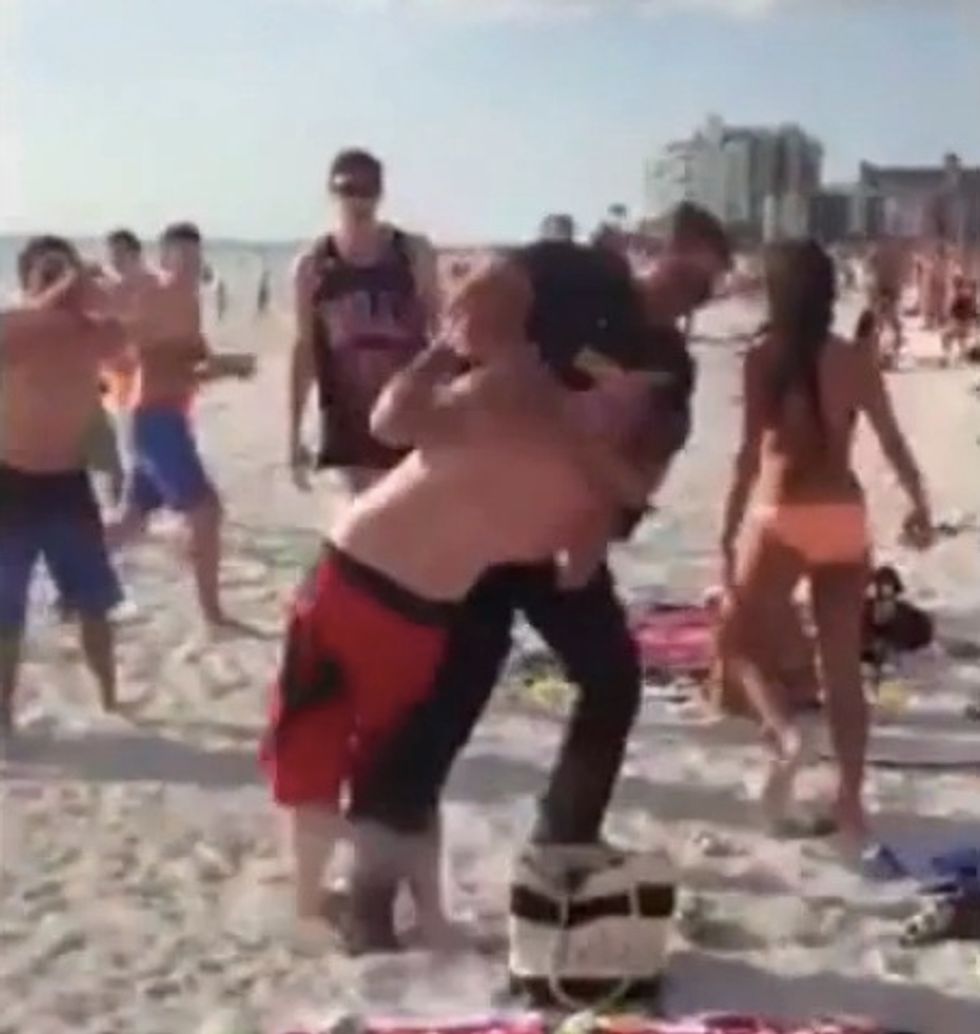 (Video) Sheriff's Deputy Videotaped Pulverizing Pair of 'Thugs' on Florida Beach: 'I Acted Instead of Waiting