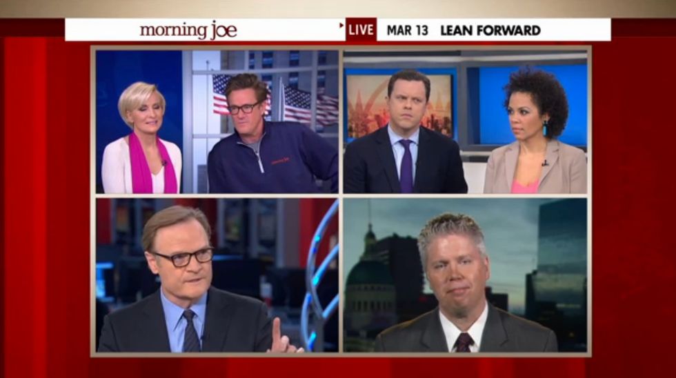 Tense: Joe Scarborough vs. Lawrence O'Donnell on Discredited 'Hands Up, Don't Shoot' Claim