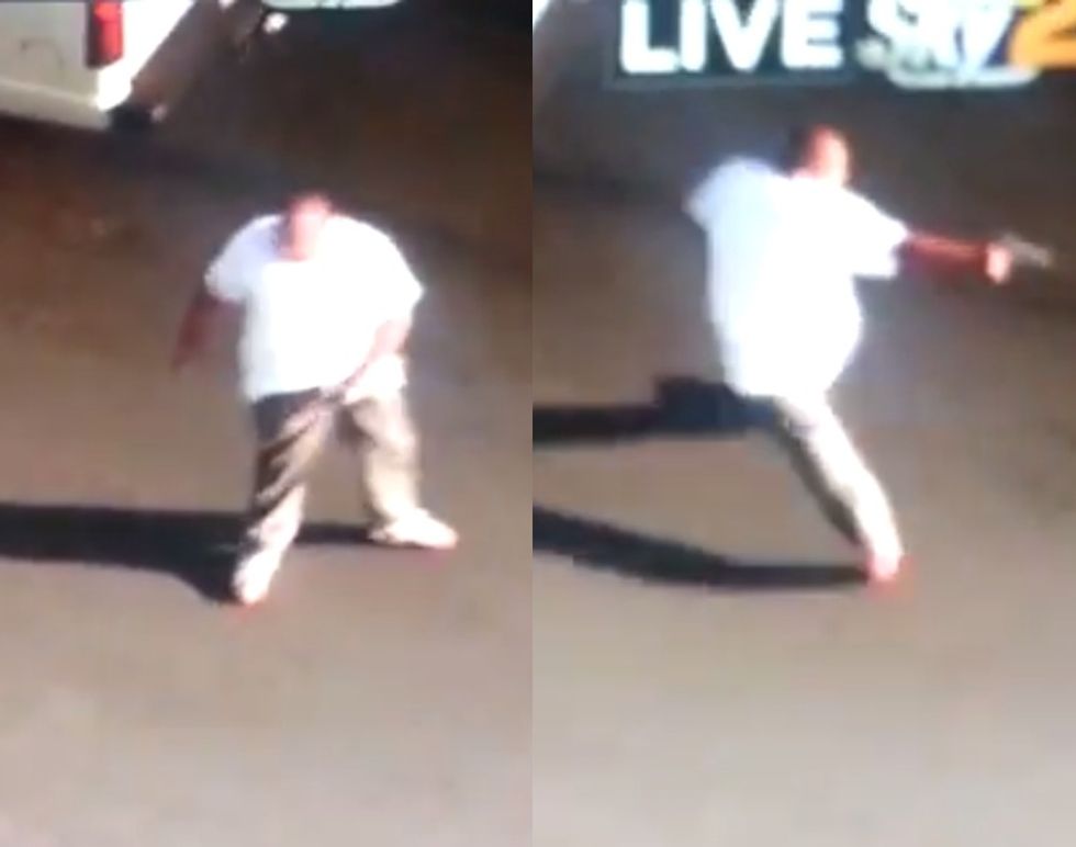 Graphic: Live TV Airs the Moment Cops Shoot a Man in LA Street