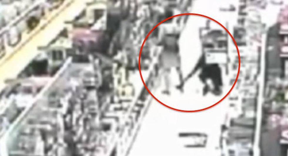 Creepy Video Captures the Moment a Walmart Shopper Realizes Someone Is Taking Pictures Up Her Dress