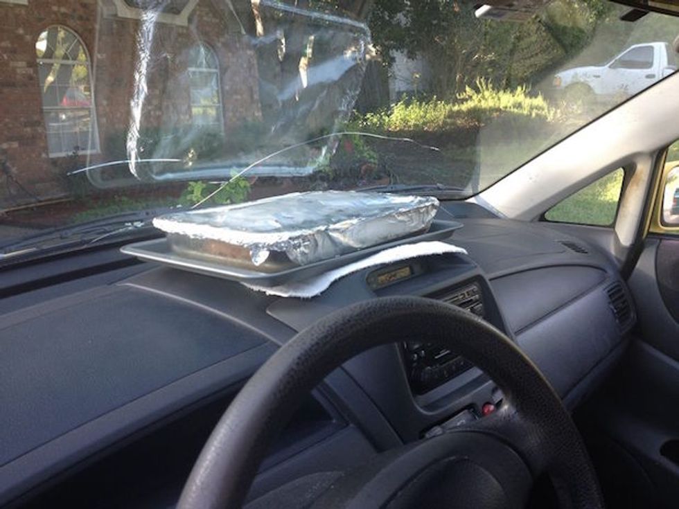 How Hot is it in Dallas? Hot Enough to Cook a Brisket on a Car Dashboard