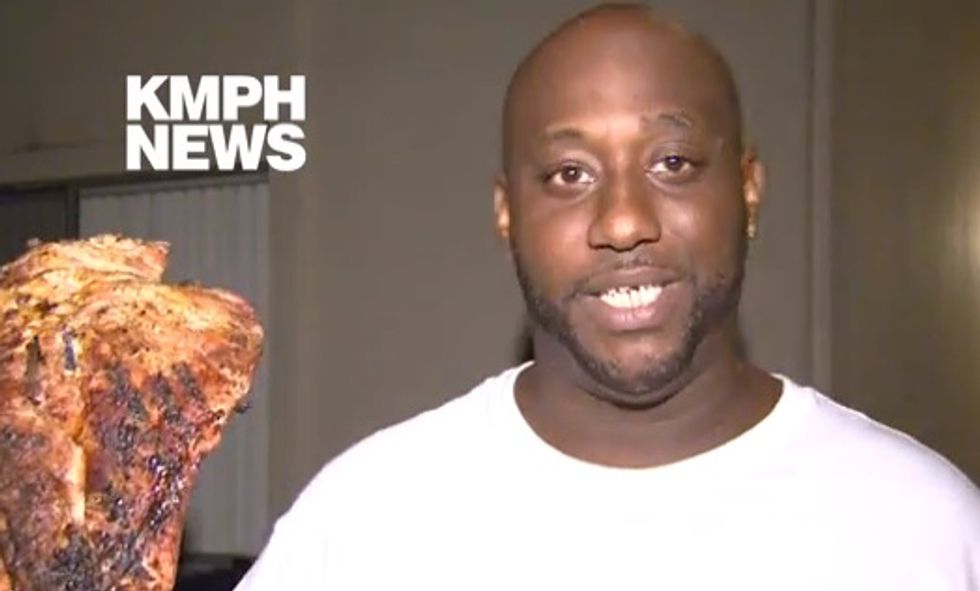 Priorities: Man Who Saw a Fire Burst Out an Apartment Window First Carried His Kids Out...and Then His BBQ Ribs