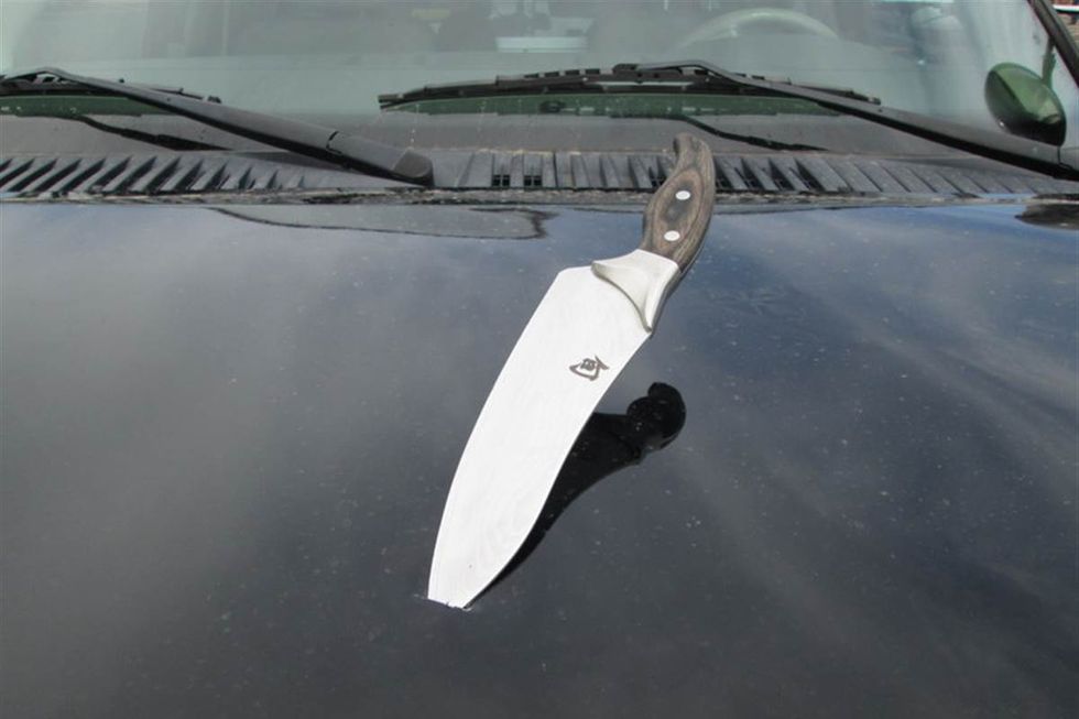 Man Stabs Police Cruiser With 8-Inch Knife Because He ‘Wanted to Send a Message to Everyone’