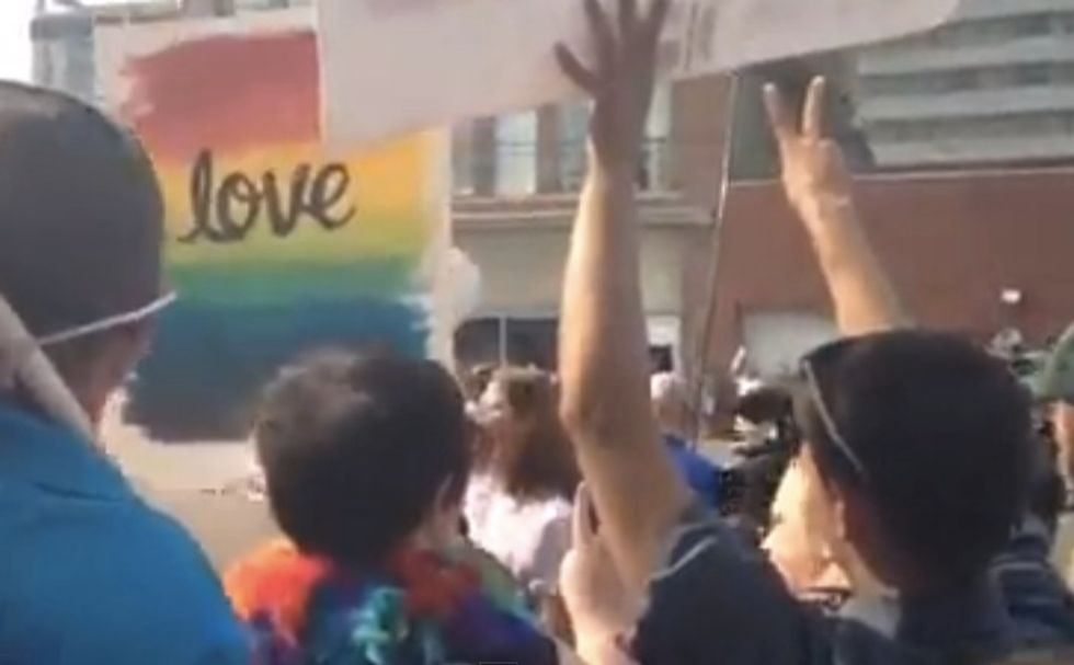 This Is Not a Church!': Pro-Gay Marriage Crowd Shouts Down Street Preacher Outside Kentucky Clerk's Contempt Hearing