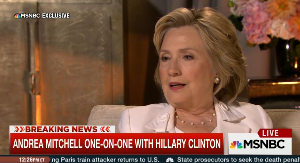 MSNBC Asks Hillary Clinton If She Wants to 'Apologize' to Americans for Email Scandal — Here's Her Two-Pronged Answer