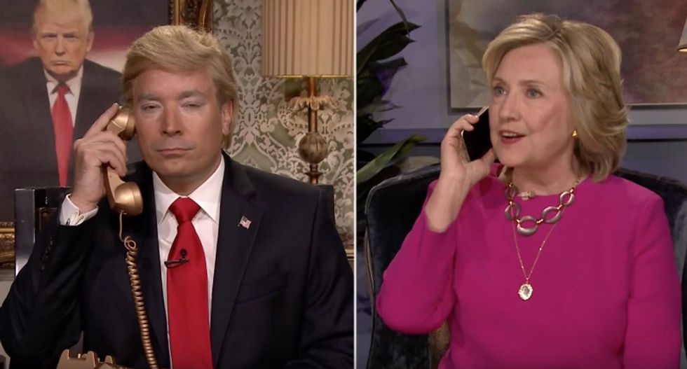Hillary Clinton Interviewed by 'Donald Trump' on 'The Tonight Show