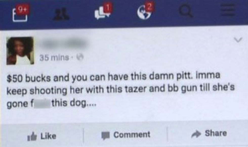 Woman's Alarming Facebook Post About Her Dog Lands Her in the Dog House With the Cops