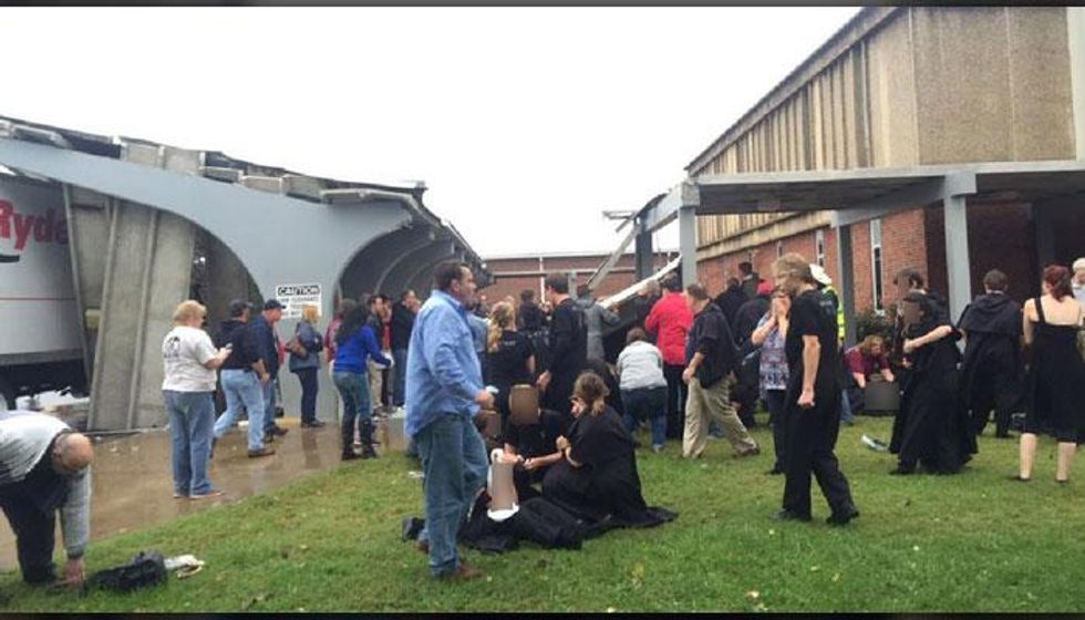 Dozens Injured After Canopy Collapses at High School During Band Competition