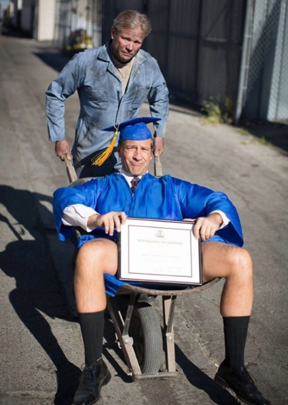 Mike Rowe Gets an Eyeful of Bernie Sanders' Tweet Seemingly Implying Prison Is Most Likely Alternative to College — and Delivers Masterful Takedown