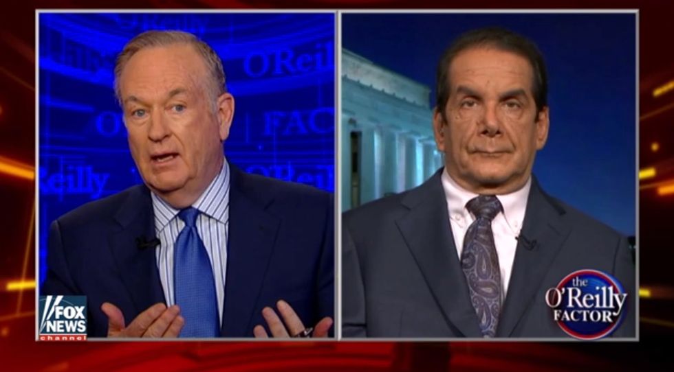 C'mon Bill!': Krauthammer Goes After O'Reilly for 'Weaselly' Take on Trump's Rhetoric