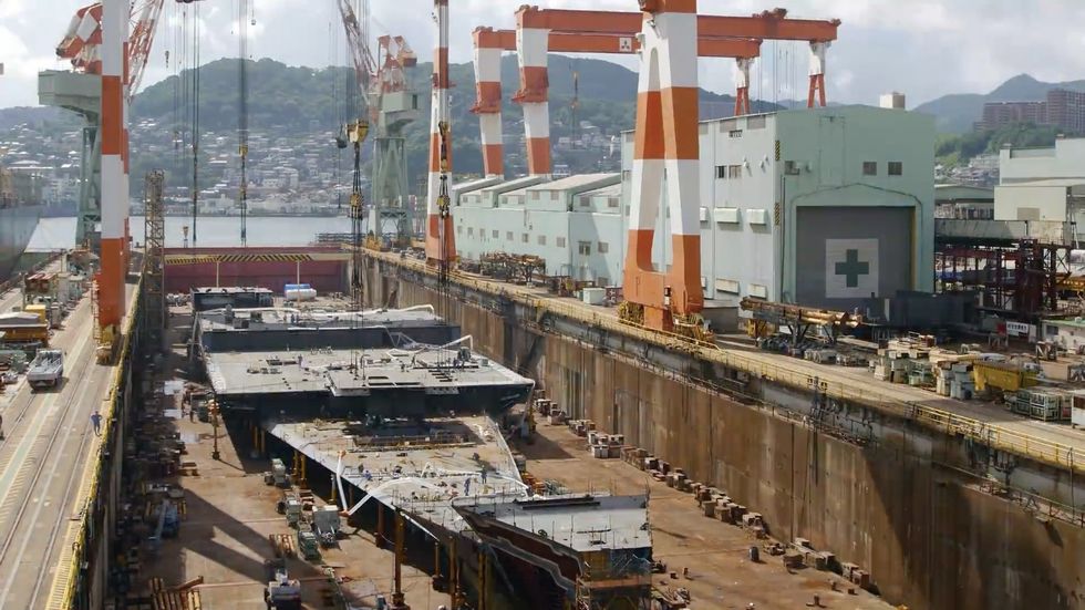 Watch A Cruise Ship Get Built from the Ground Up in Incredible Time Lapse Video