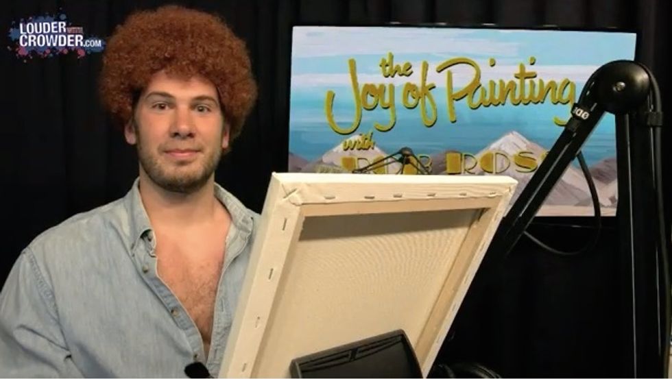 Watch: Comedian Steven Crowder Is 'Painting Muhammad with Bob Ross