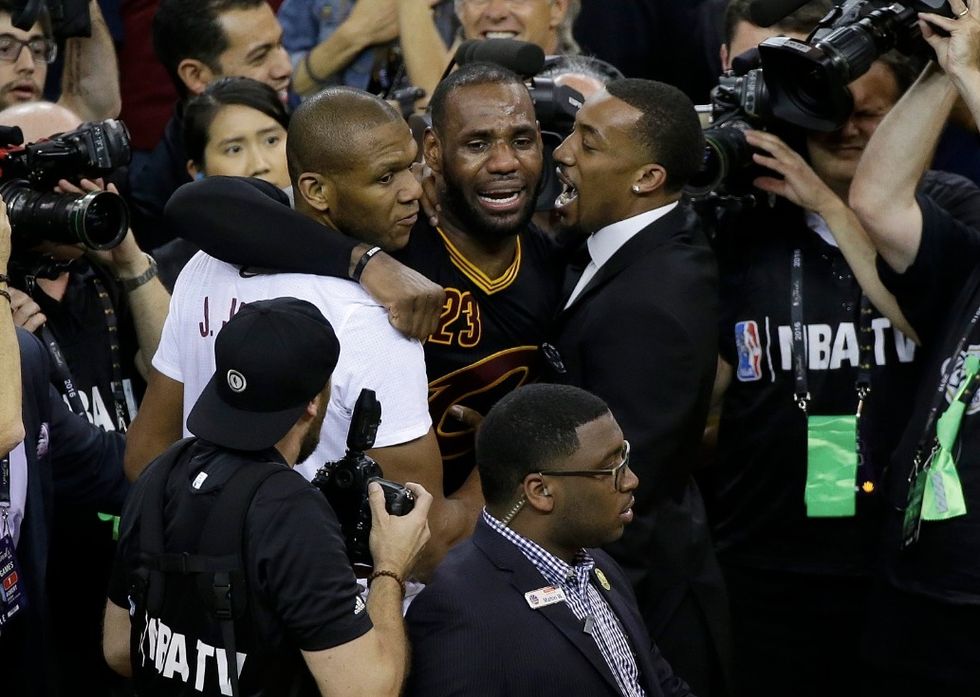 Cavaliers Beat Warriors in Thrilling NBA Finals Game 7 — Watch LeBron James Break Down in Tears After Final Buzzer