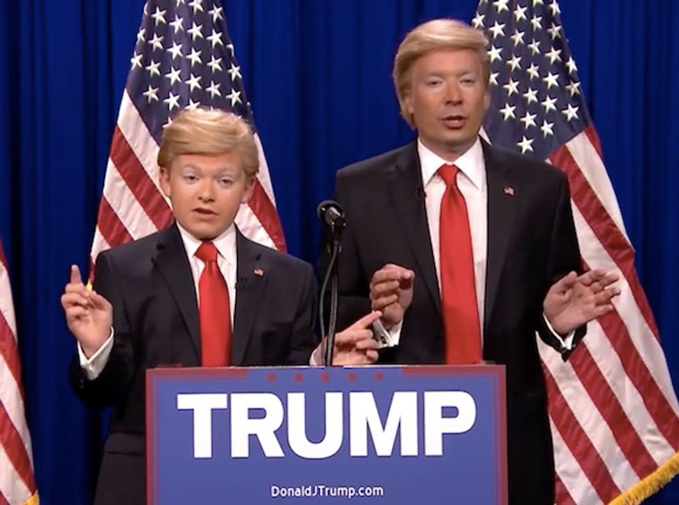 Little Donald' Trump Joins Jimmy Fallon on 'Tonight Show' 