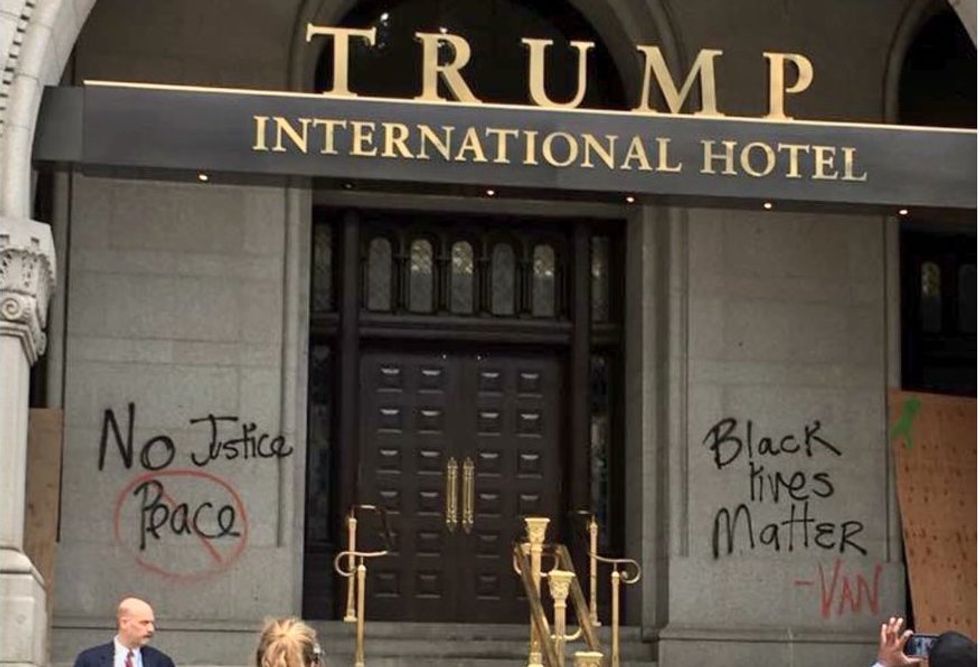 Donald Trump’s hotel in D.C. vandalized with ‘Black Lives Matter’ graffiti