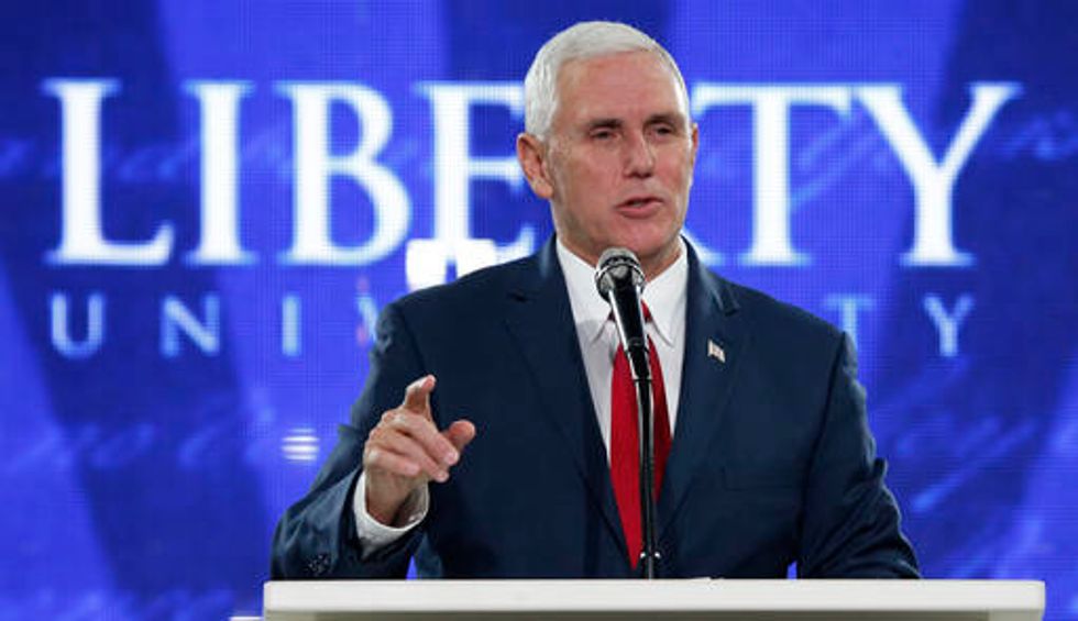 Pence preaches forgiveness during Liberty University convocation