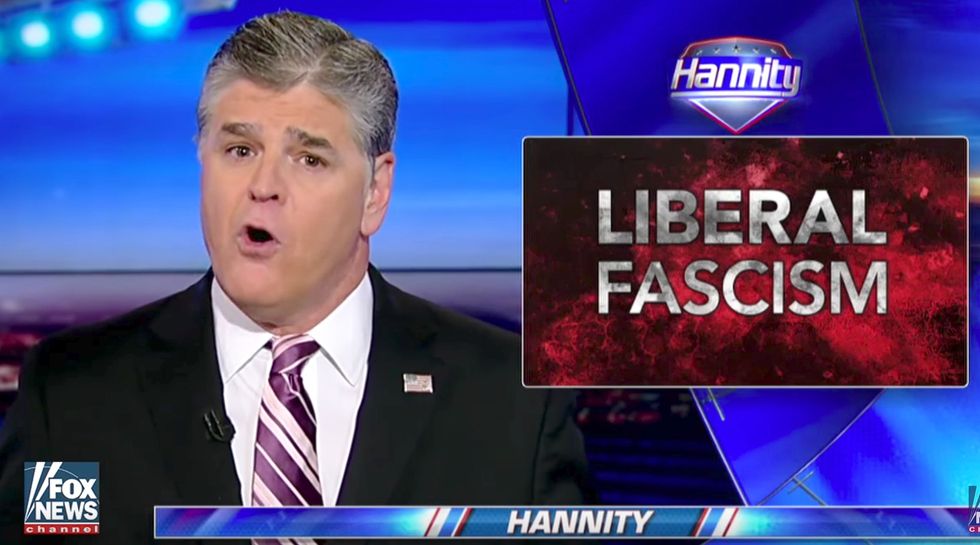 Sean Hannity faces 'liberal fascist' accusations against him head on