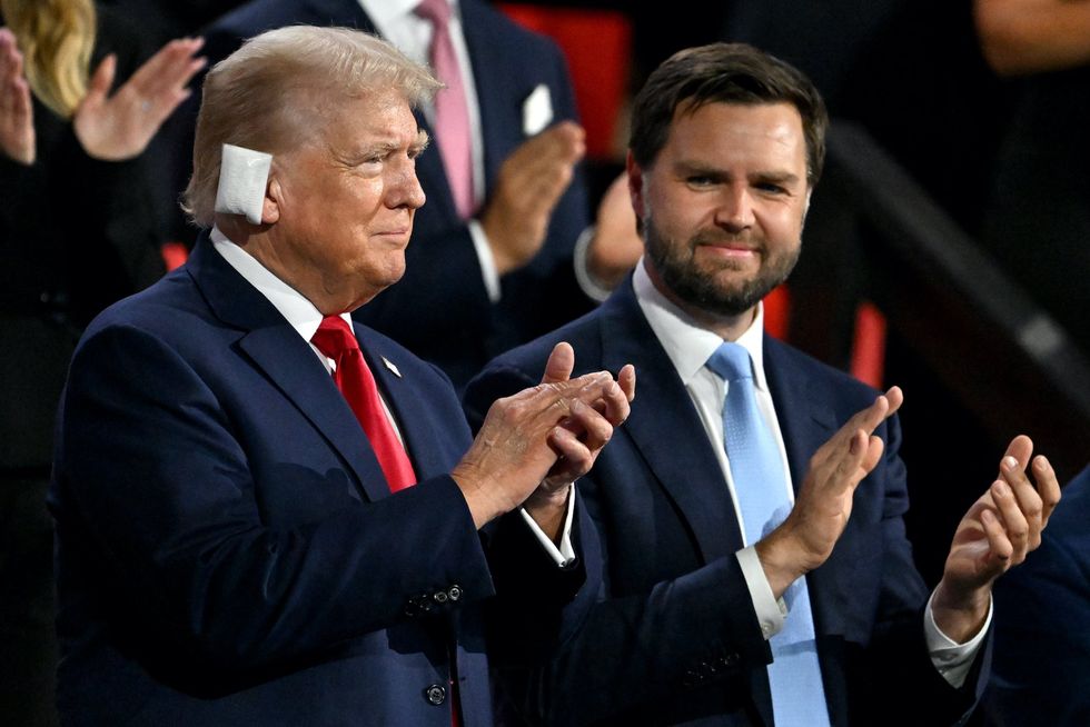 Convention floor erupts after Trump makes appearance at RNC with bandage, appears to tear up while watching speakers