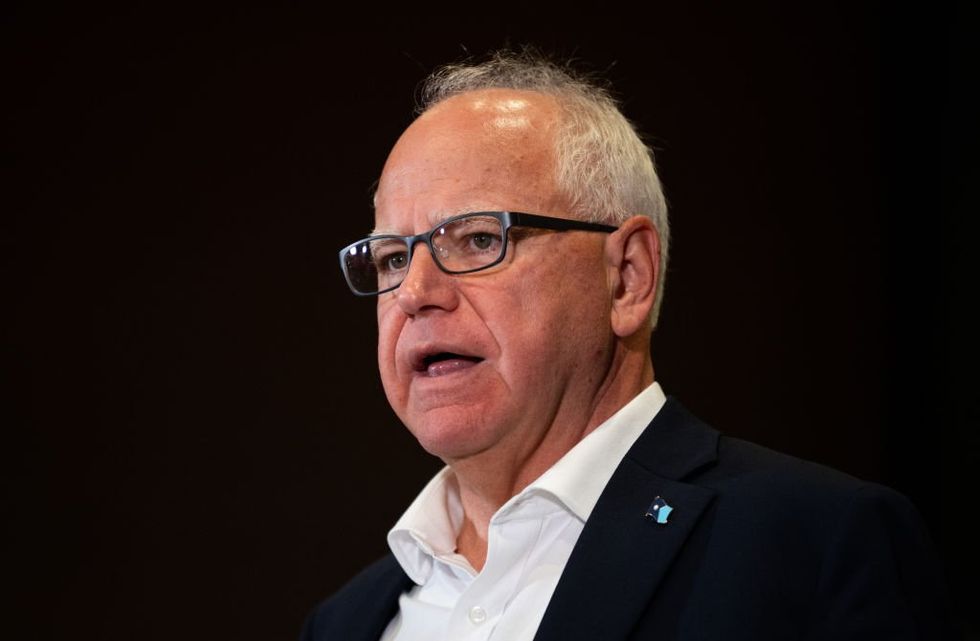 Walz refused to respond to reporters asking him if he committed stolen valor