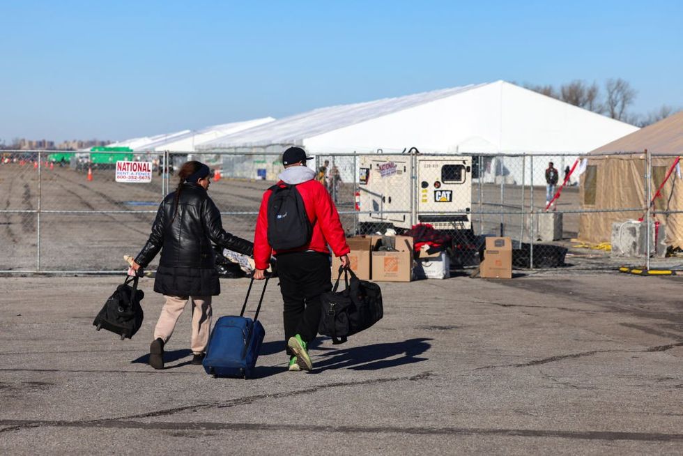 Lease of NYC tent shelter housing illegal aliens could be renewed — and local residents aren't happy