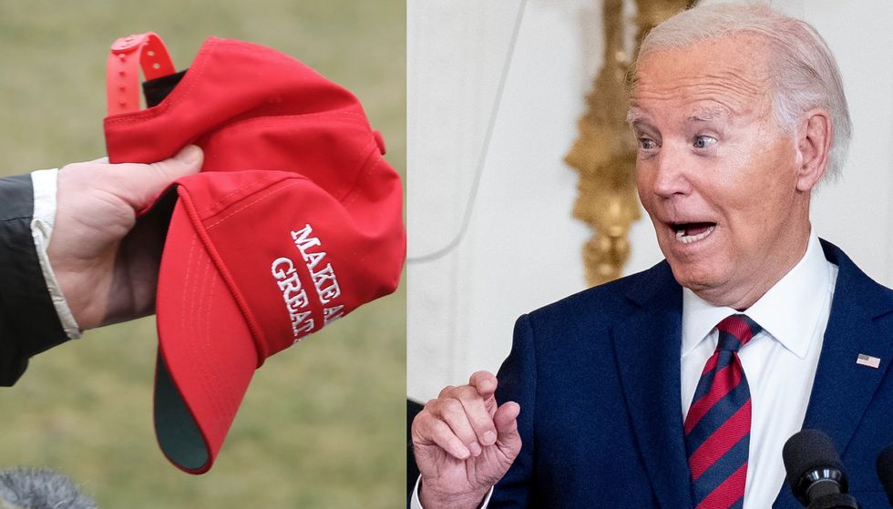 Biden puts on Trump 2024 hat after 9/11 memorial, and White House says he did it to encourage political unity