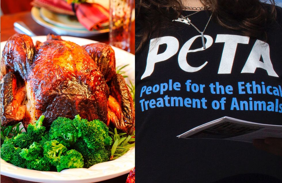 PETA is brutalized online for comparing Thanksgiving dinner to sexual assault