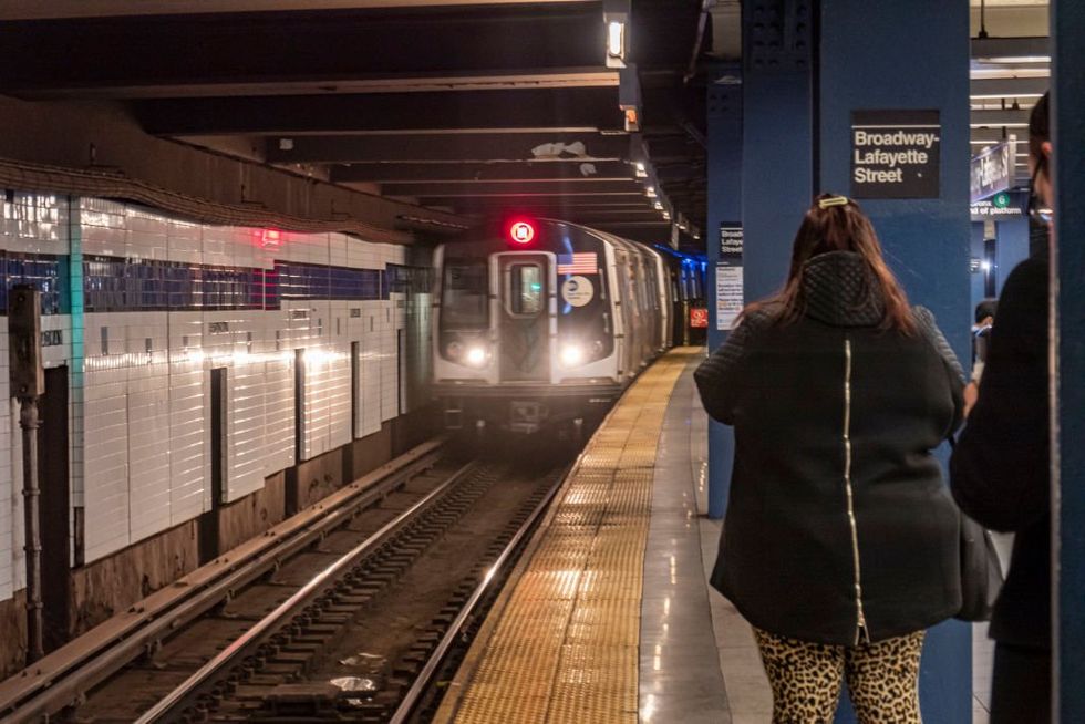 Chilling video shows suspect shoving man into path of NYC subway train — but victim survives 'by God's own hand'