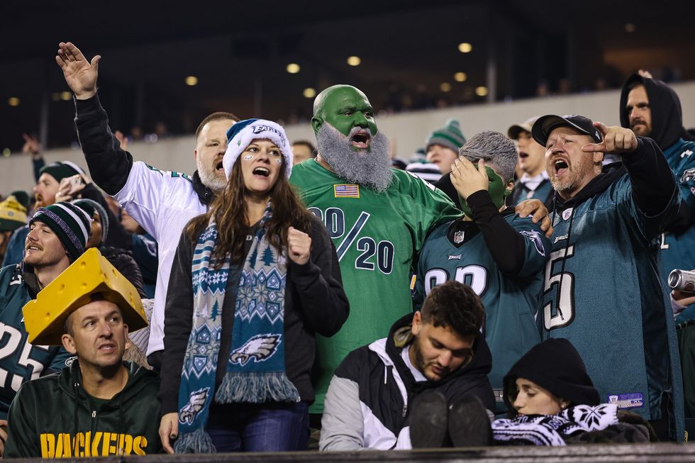 Viral video shows Philly Eagles fan aggressively insulting woman at playoff game