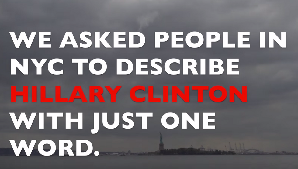 We asked New Yorkers to describe Hillary Clinton with just one word. Here are their answers.