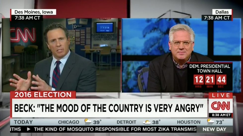 Watch How Glenn Beck Responds When CNN Anchor Seemingly Suggests He Helped Create Donald Trump