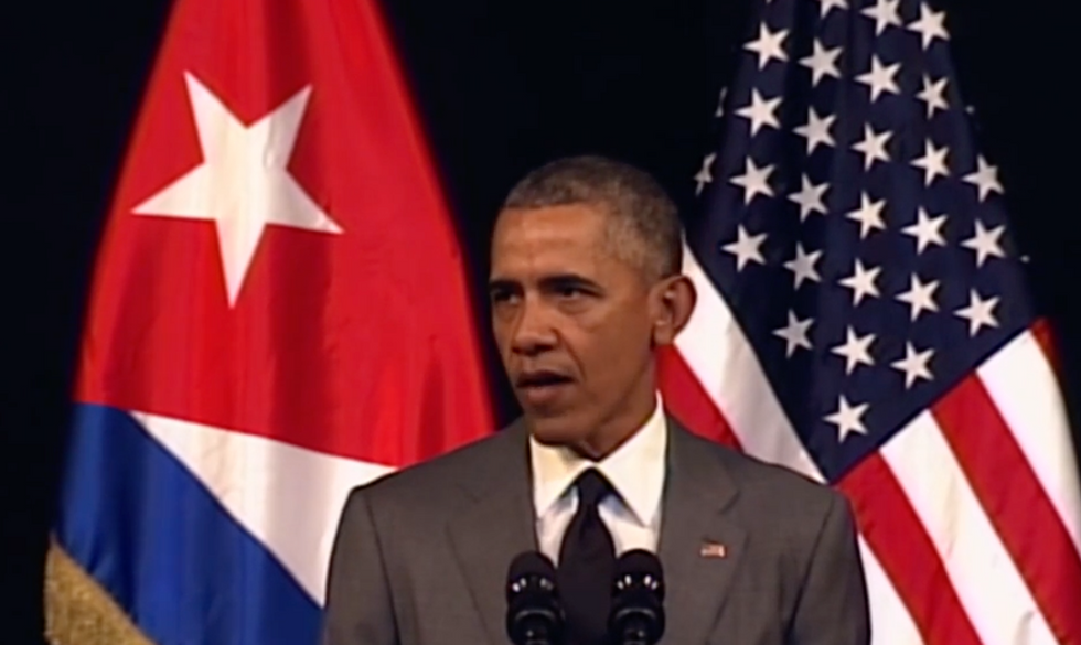 Obama Addresses Brussels Terror Attacks for About One Minute Before Switching to Cuba Remarks