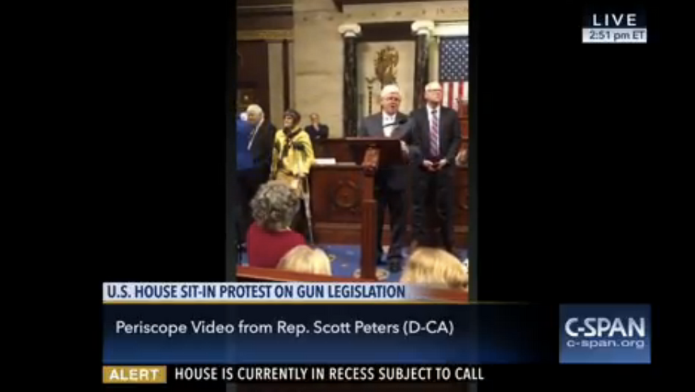 Dems Start Their Own Broadcasts When House Cameras Are Turned Off During 'Sit-In’ for Gun Control