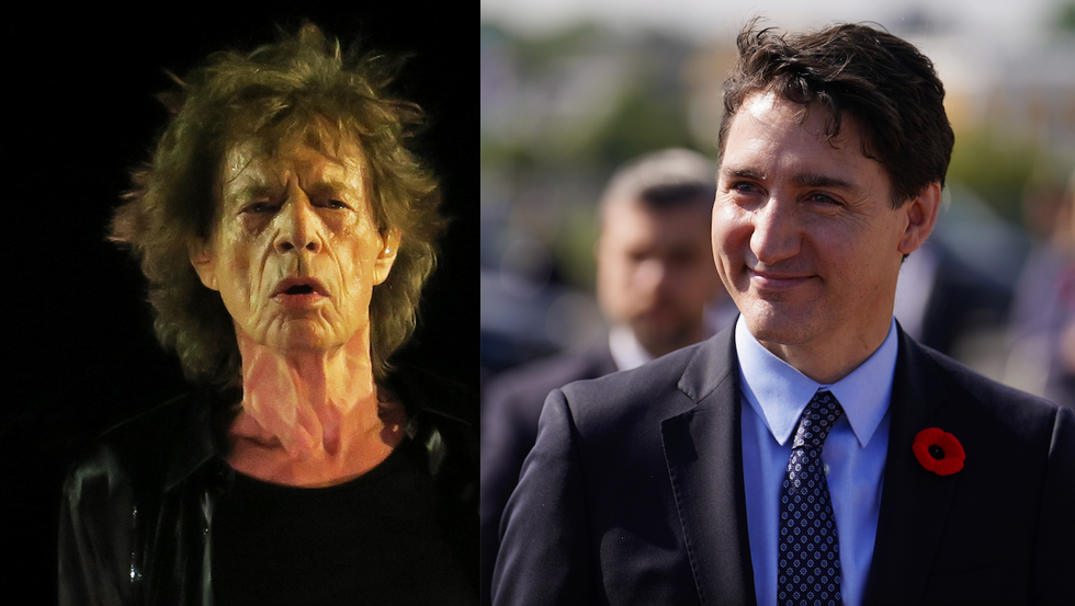 Mick Jagger appears shocked by Canadian crowd's reaction after he says the Stones 'love' far-left Justin Trudeau