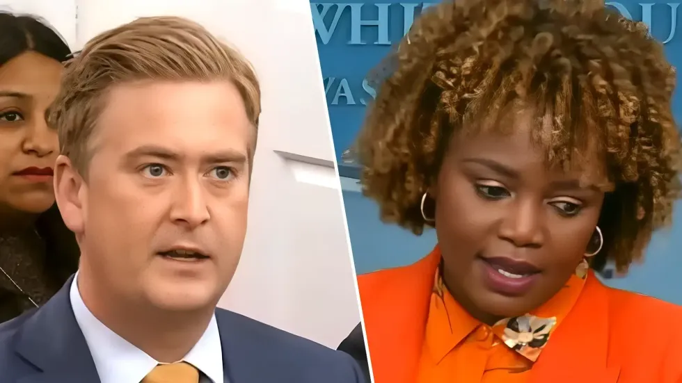 WATCH: The queen of gaslighting, Karine Jean-Pierre, scolds Peter Doocy for ‘dangerous’ question about White House's anti-Trump rhetoric