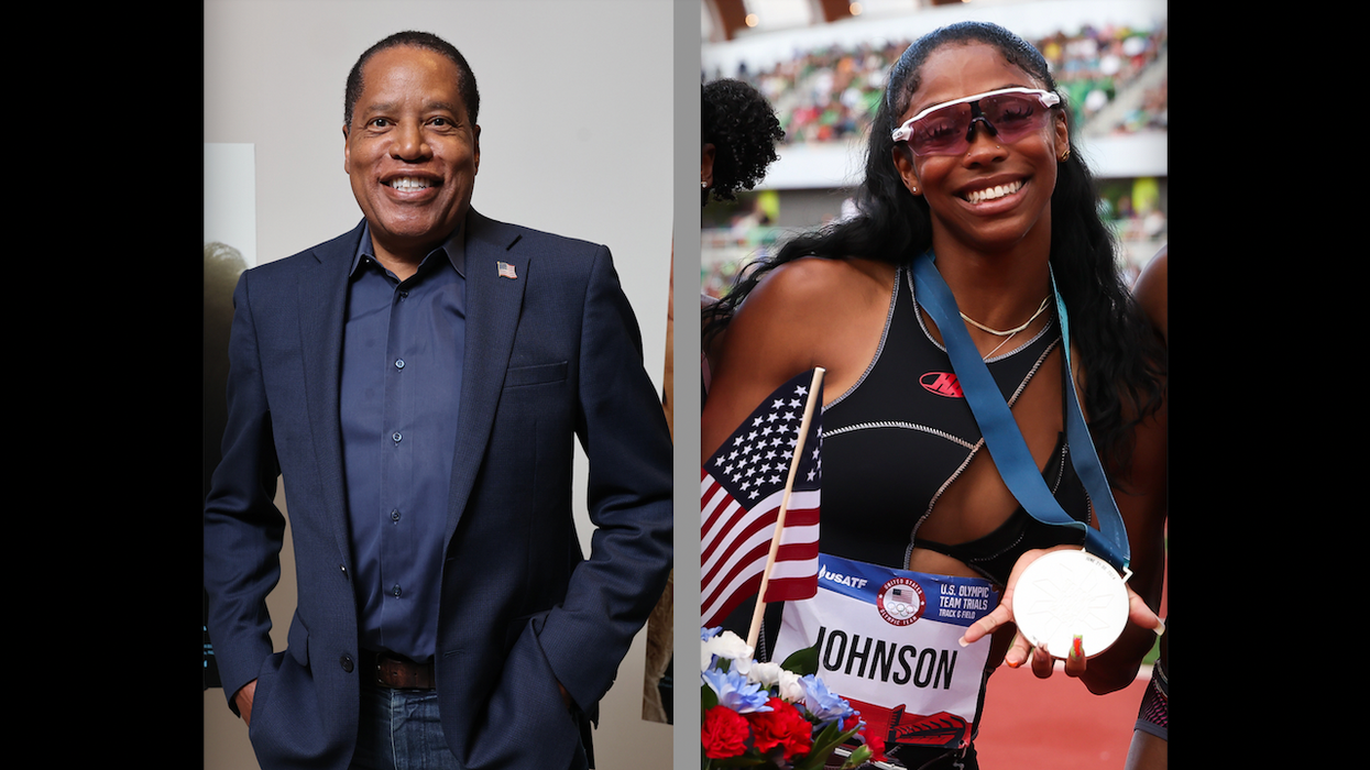 Larry Elder blasts hurdler who said 'this is for everybody that looks like me' after she made US Olympic team