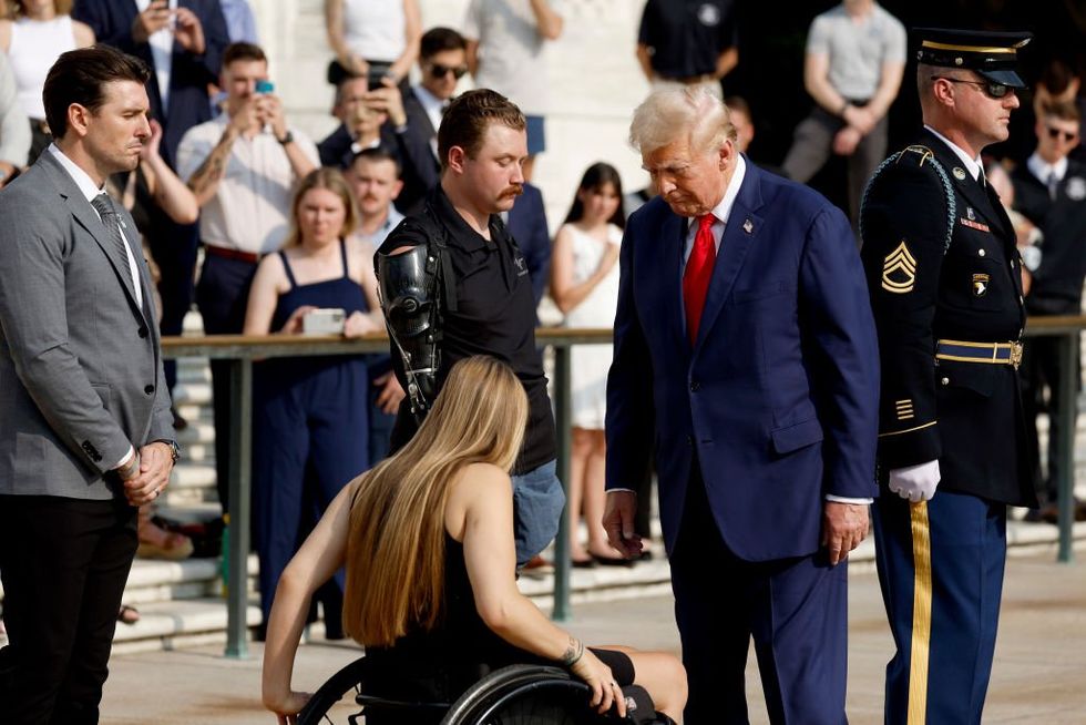 Marine wounded in Abbey Gate bombing explains why Trump's visit to Arlington Cemetery matters