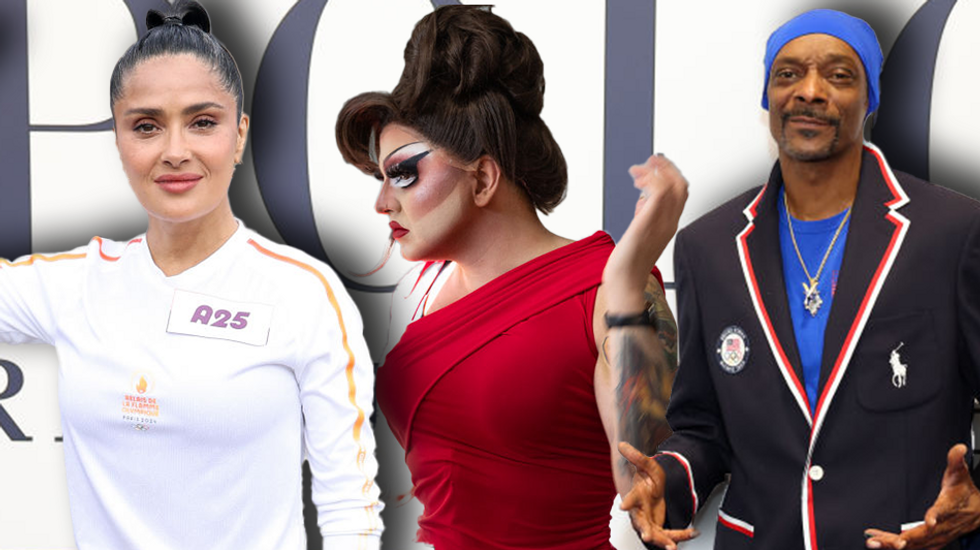 'Paris is proud that a drag queen will carry the torch': Salma Hayek, Snoop Dogg, and drag queen carry Olympic torch