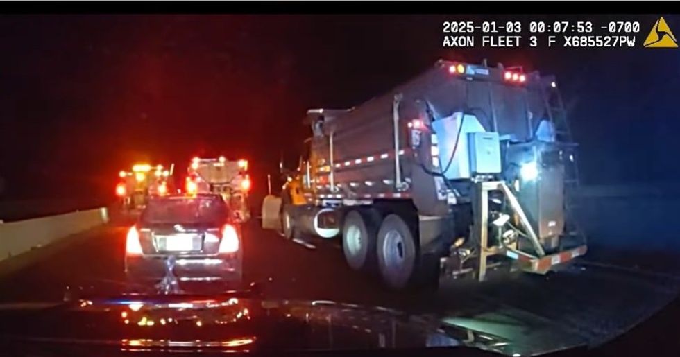 Plow drivers come to the rescue as Colorado police chase down suspect up to no good