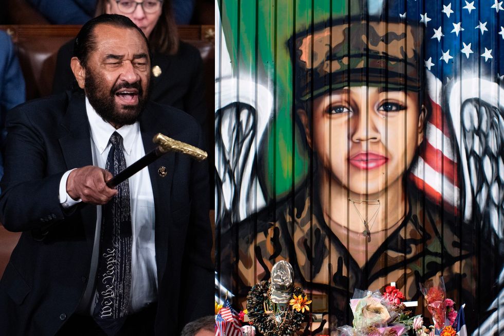 Sister of slain Army soldier decides to run for Rep. Al Green's seat after seeing him interrupt Trump's congressional address