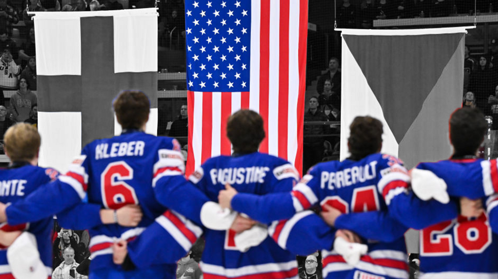 Team USA singing national anthem goes viral after winning back-to-back World Junior hockey championships